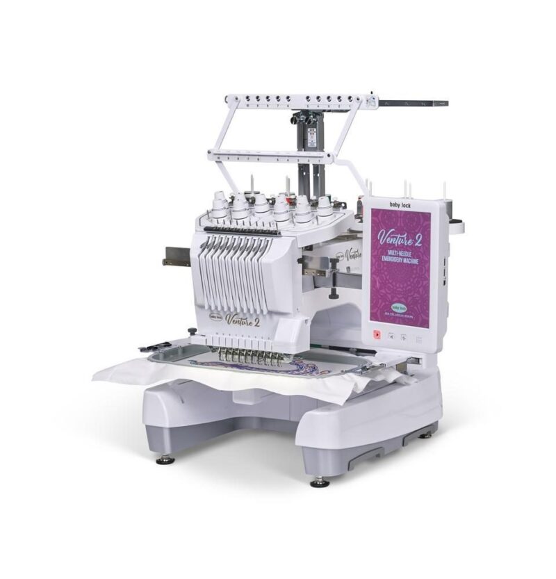 Used Baby Lock Venture 2 multi-needle embroidery machine, in excellent used condition
