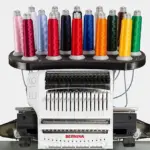 Used BERNINA E16 Pro multi-needle embroidery machine, in excellent used condition