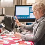 Used BERNINA Q24 longarm quilting machine, pre-owned and serviced