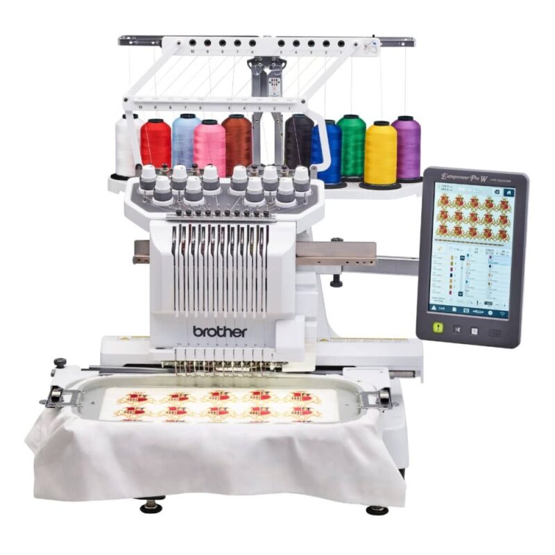 Used Brother Entrepreneur Pro PR1060W multi-needle embroidery machine, in excellent used condition
