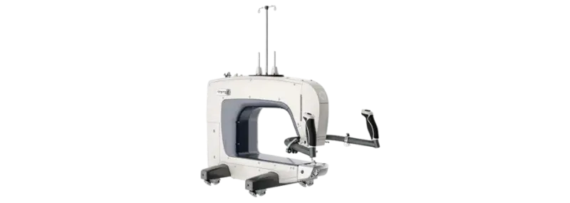 Used Grace Company Q'nique 16X longarm quilting machine, pre-owned and serviced