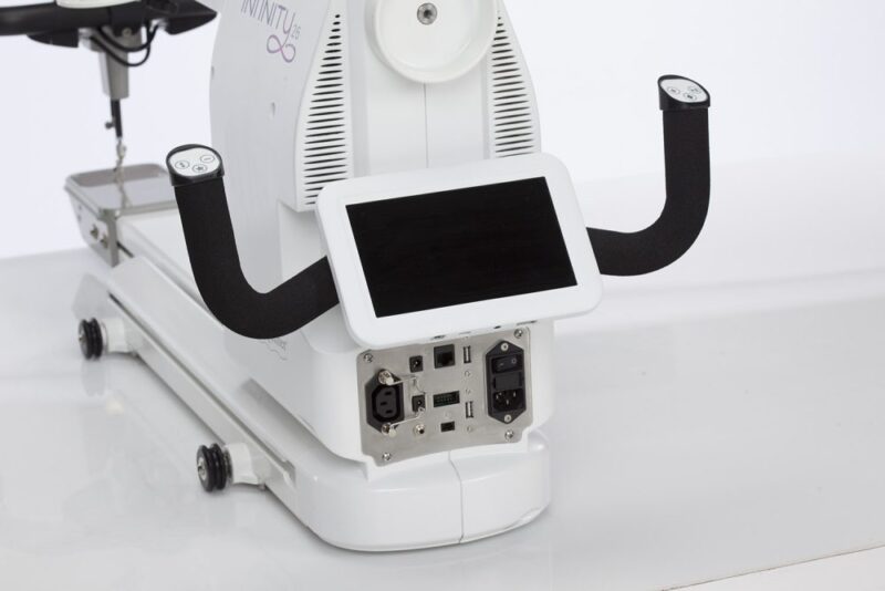 Used Handi Quilter Infinity 28 longarm quilting machine, available with insured nationwide shipping