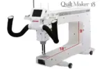 Used Janome Quilt Maker 18 longarm quilting machine, available with insured nationwide shipping
